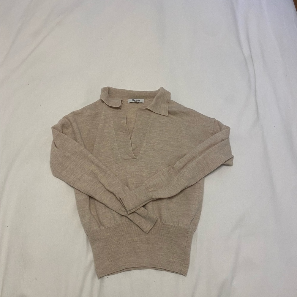 Madewell neutral sweater. xs